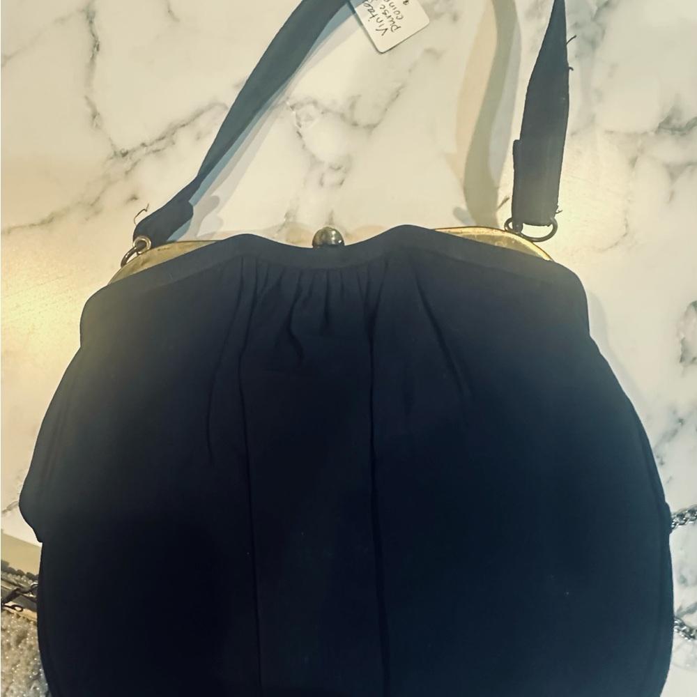 50’s vintage purse Navy Blue